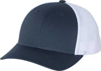 Richardson 115 Low Pro Trucker Caps - Navy White - Navy White / SM