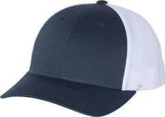 Richardson 115 Low Pro Trucker Caps - Navy White - Navy White / SM