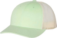 Richardson 115 Low Pro Trucker Caps Patina Green Birch Green Light Gray / SM