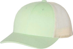 Richardson 115 Low Pro Trucker Caps Patina Green Birch Green Light Gray / SM