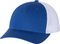 Richardson 115 Low Pro Trucker Caps - Royal White - Royal White / SM