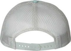 Richardson 115 Low Pro Trucker Caps - Smoke Blue Aluminum