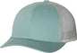 Richardson 115 Low Pro Trucker Caps - Smoke Blue Aluminum - Blue Light Gray / SM