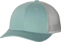Richardson 115 Low Pro Trucker Caps - Smoke Blue Aluminum - Blue Light Gray / SM