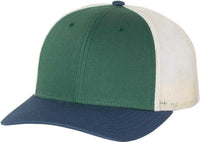 Richardson 115 Low Pro Trucker Caps Spruce Birch Light Navy Forest Light Gray / SM