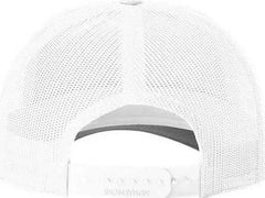 Richardson 115 Low Pro Trucker Caps - White
