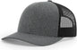 Richardson 115CH Low Pro Heather Trucker Cap - Black Heather Black - Black Black / S