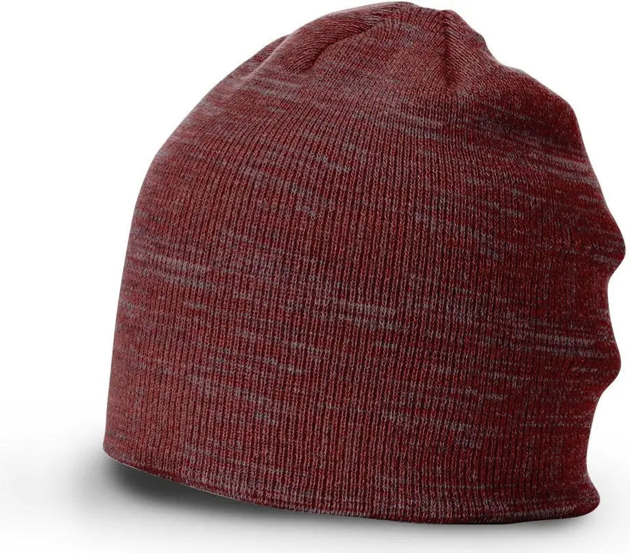 Richardson 130 Marled Beanie - Red Gray Charcoal - Red Gray Dark Gray / OSFM