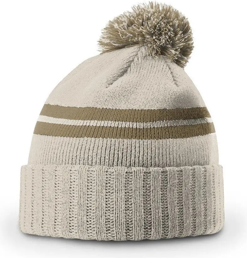 Richardson 135 Short Pom Beanie - Sand-Tan-Sand - Sand Tan / OSFM