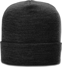 Richardson 137 Heathered Beanie with Cuff - Heather Black - Black / OSFM