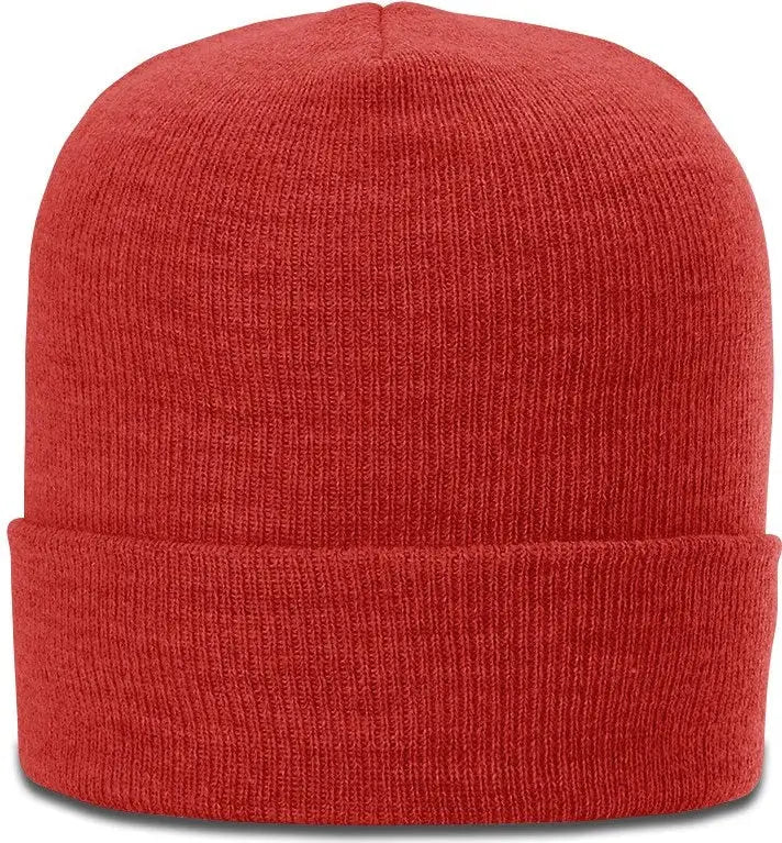 Richardson 137 Heathered Beanie with Cuff - Heather Red - Red / OSFM