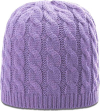 Richardson 138 Cable Knit Beanies Lavender Purple / OSFM