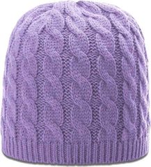 Richardson 138 Cable Knit Beanies Lavender Purple / OSFM