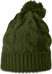 Richardson 141R Chunk Twist Knit Beanies with Cuff - Avocado - Forest / OSFM
