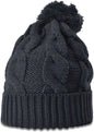 Richardson 141R Chunk Twist Knit Beanies with Cuff - Gun Metal - Gray / OSFM