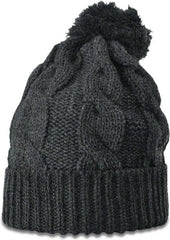 Richardson 141R Chunk Twist Knit Beanies with Cuff Heather Charcoal Dark Gray / OSFM