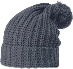 Richardson 143R Chunk Twist Knit Beanies with Cuff - Slate - Dark Gray / OSFM