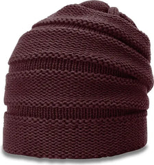 Richardson 145 Scrunch Beanie - Burgundy - Maroon / OSFM