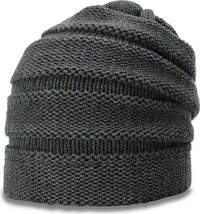 Richardson 145 Scrunch Beanies Heather Charcoal Dark Gray / OSFM