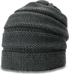 Richardson 145 Scrunch Beanies Heather Charcoal Dark Gray / OSFM