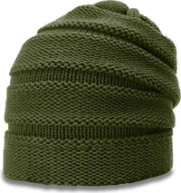 Richardson 145R Chunk Twist Knit Beanies with Cuff Avocado Forest / OSFM
