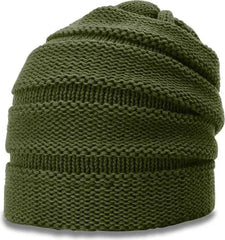 Richardson 145R Chunk Twist Knit Beanies with Cuff Avocado Forest / OSFM