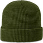 Richardson 146 Waffle Knit Beanie with Cuff - Avocado - Olive / OSFM