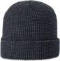 Richardson 146 Waffle Knit Beanie with Cuff - Gun Metal - Dark Gray / OSFM