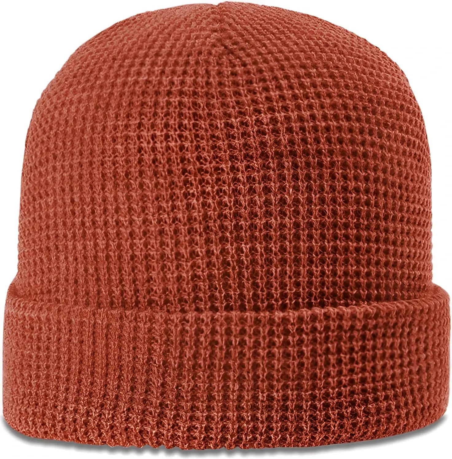 Richardson 146 Waffle Knit Beanie with Cuff - Rust - Rust / OSFM