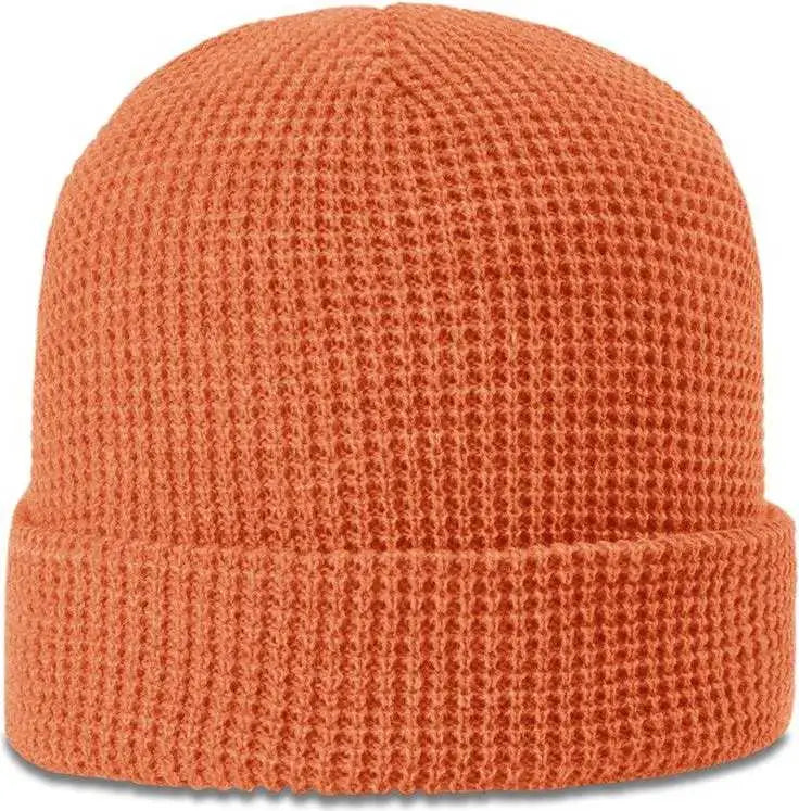 Richardson 146 Waffle Knit Beanies with Cuff - Coral - Coral / OSFM