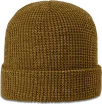 Richardson 146 Waffle Knit Beanies with Cuff - Curry - Brown / OSFM