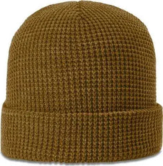 Richardson 146 Waffle Knit Beanies with Cuff - Curry - Brown / OSFM