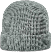 Richardson 146 Waffle Knit Beanies with Cuff - Heather Gray - Gray / OSFM