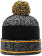 Richardson 148 Heathered Beanies with Cuff and Pom Gold Gold / OSFM