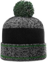 Richardson 148 Heathered Beanies with Cuff and Pom Kelly Kelly / OSFM