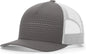 Richardson 163 Laser Cut Five Panel Trucker Cap - Charcoal Light Gray Light Gray - Dark Gray Light Gray / OSFM