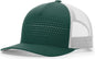 Richardson 163 Laser Cut Five Panel Trucker Cap - Dark Green Light Gray Light Gr - Forest Light Gray / OSFM