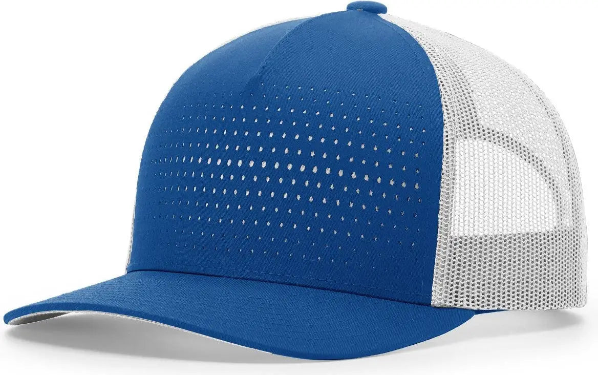 Richardson 163 Laser Cut Five Panel Trucker Cap - Royal Light Gray Light Gray - Royal Light Gray / OSFM
