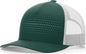 Richardson 163 Laser Cut Five Panel Trucker Caps Dark Green Light Gray Forest Light Gray / OSFM