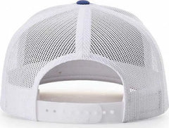 Richardson 163 Laser Cut Five Panel Trucker Caps Red Light Gray Red Light Gray / OSFM
