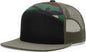 Richardson 168 7 Panel Trucker Cap - Black Green Camo Loden - Black Green Camo Loden / OSFM
