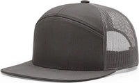 Richardson 168 7 Panel Trucker Cap - Charcoal - Dark Gray / OSFM