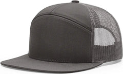 Richardson 168 7 Panel Trucker Cap - Charcoal - Dark Gray / OSFM