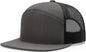 Richardson 168 7 Panel Trucker Cap - Charcoal Black - Dark Gray Black / OSFM