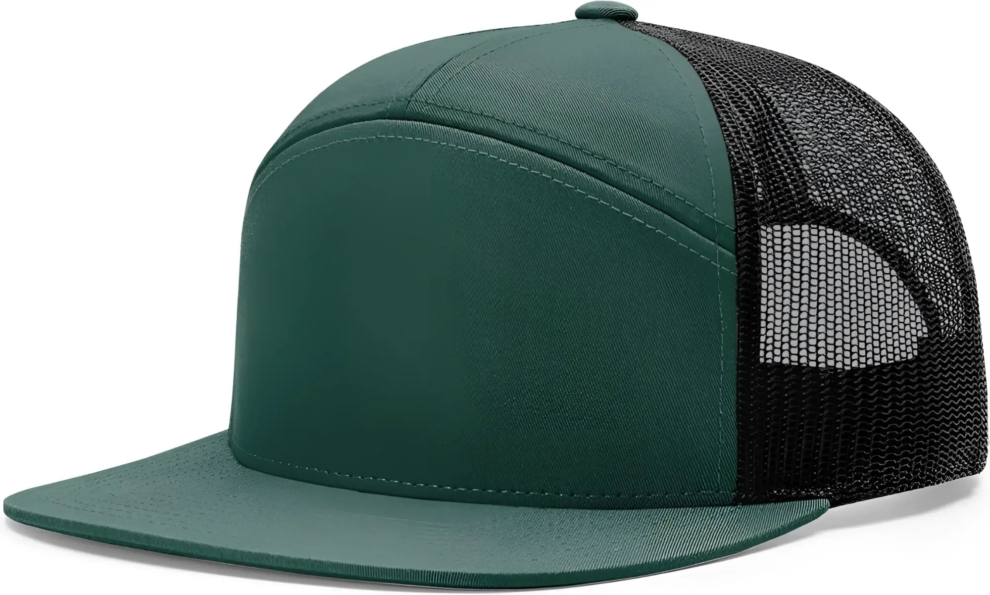 Richardson 168 7 Panel Trucker Cap - Dark Green Black - Forest Black / OSFM