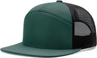 Richardson 168 7 Panel Trucker Cap - Dark Green Black - Forest Black / OSFM