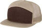 Richardson 168 Seven-Panel Trucker Caps - Brown Khaki - Brown Khaki / OSFM