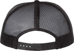 Richardson 168 Seven-Panel Trucker Caps - Charcoal Black White - Dark Gray Black / OSFM