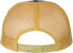 Richardson 168 Seven-Panel Trucker Caps - Charcoal Old Gold - Dark Gray Gold / OSFM