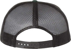 Richardson 168 Seven-Panel Trucker Caps - Dark Green Black - Forest Black / OSFM